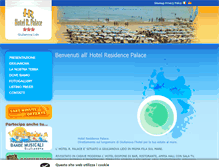 Tablet Screenshot of hotelpalacegiulianova.it